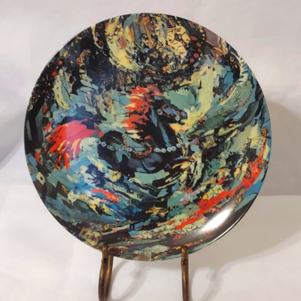 The Little Blue Horse Art Plate First Edition 1978 (464/3000)